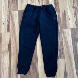 abercrombie kids Black Fleece Jogger Sweatpants